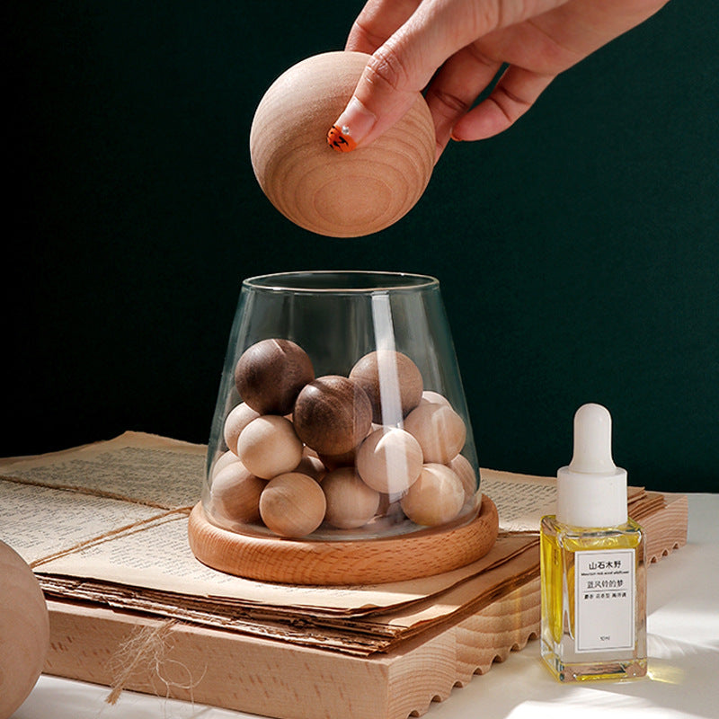 Wood Passive Aromatherapy Essential Oil Diffusers, Non Electric Eco-Fr ...